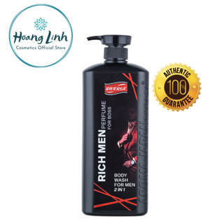 Sữa tắm gội nam hương nước hoa 2 in 1 RIVERSA RICH MEN 1200ml