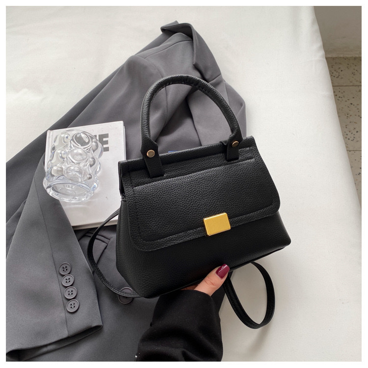 Túi xách tay túi đeo chéo 1 QUAI KHOÁ BẤM thanh lịch size 21 phong cách basic