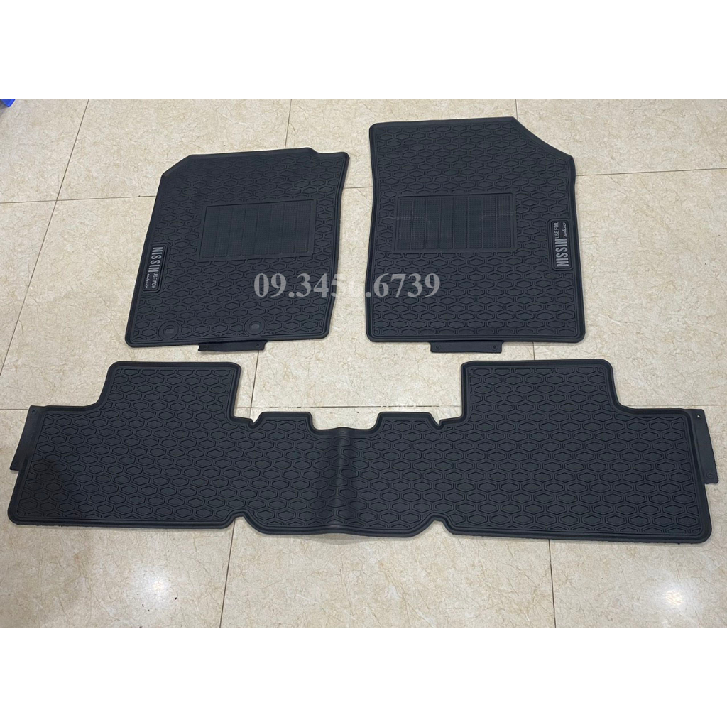 Thảm sàn cao su xe WIGO 2023 2024 màu đen, cao su đúc ko mùi, giữ cho sàn xe luôn sạch sẽ