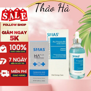 Tinh chất serum phục hồi, cấp ẩm, sáng da smas pro vitamin b5 120ml/ serum ha hydra 100ml