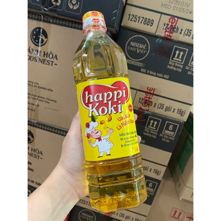 Dầu ăn Happi Koki chai 1L
