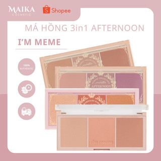 [Nhiều màu] Bảng Phấn Má 3 Màu I'm Meme I'm Afternoon Tea Blusher Palette