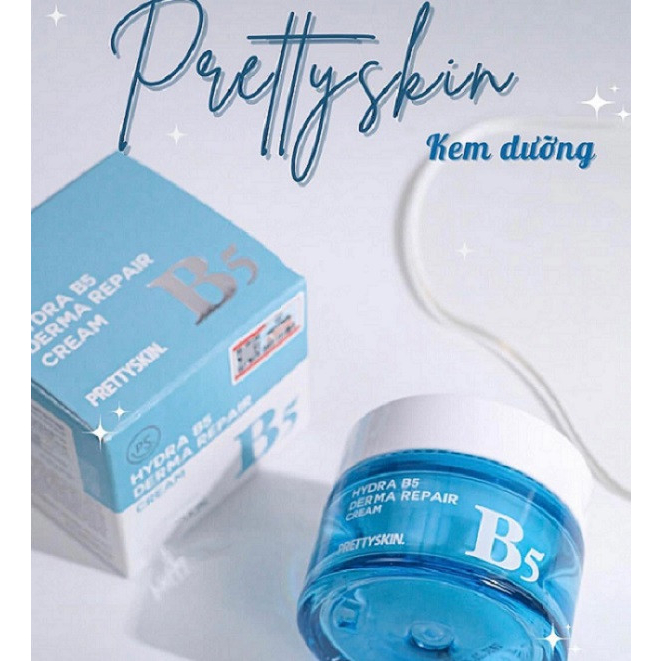 Kem dưỡng phục hồi trắng da PrettySkin Hydra B5 Derma Repair Cream 52ml
