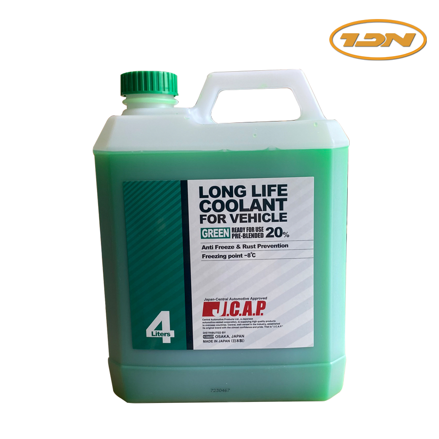 Nước làm mát động cơ ô tô màu xanh Jcap Long Life Coolant - Nhật Bản OSAKA,JAPAN Can 4L