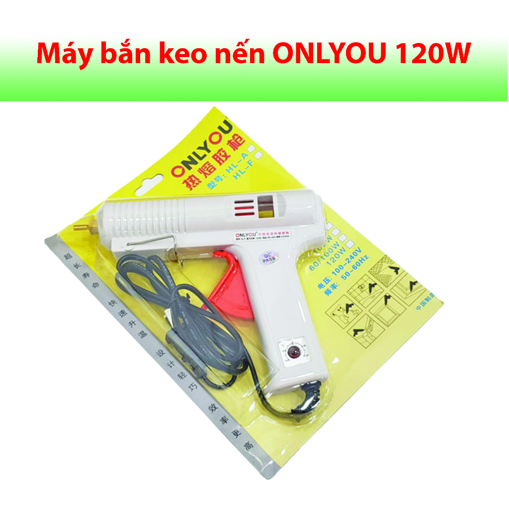 Máy bắn keo nến ONLYOU 120W cầm tay - Súng Bắn keo nến - Súng dán kẽm Nhung