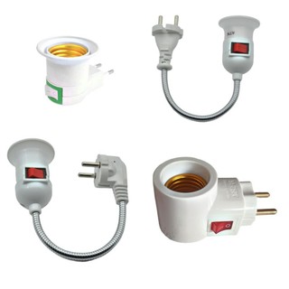 Đui xoáy cắm ,đui đèn lò xo có công tắc,đui đèn e27,đui lắp bóng đèn trang trí