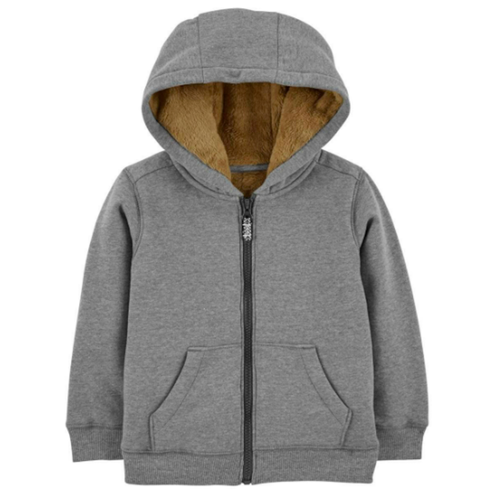 Baby Fuzzy-Lined Hoodie - Áo Hoodie dành cho bé 18m - 14t, lót lông phía bên trong siêu mềm, siêu ấm