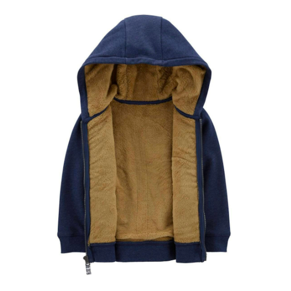 Baby Fuzzy-Lined Hoodie - Áo Hoodie dành cho bé 18m - 14t, lót lông phía bên trong siêu mềm, siêu ấm