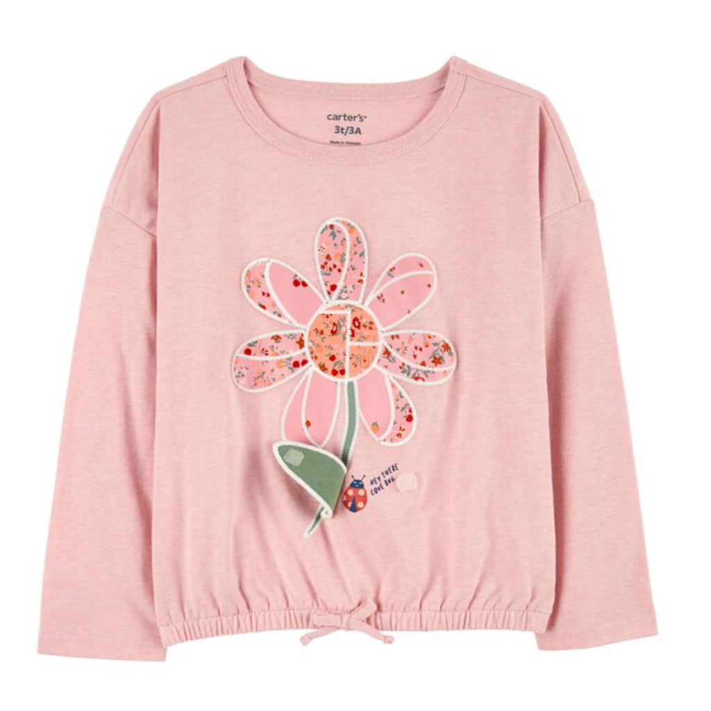 Baby Floral Graphic Tee - Áo sweater dành cho bé 6 tháng đến 5 tuổi chất liệu mềm mịn