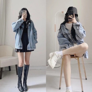 ÁO KHOÁC JEANS FORM RỘNG (KÈM VIDEO HÌNH THẬT)