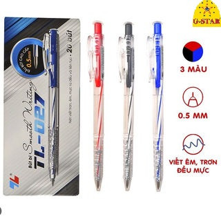 Combo bút bi thiên long tl-027 mực xanh/đỏ/đen