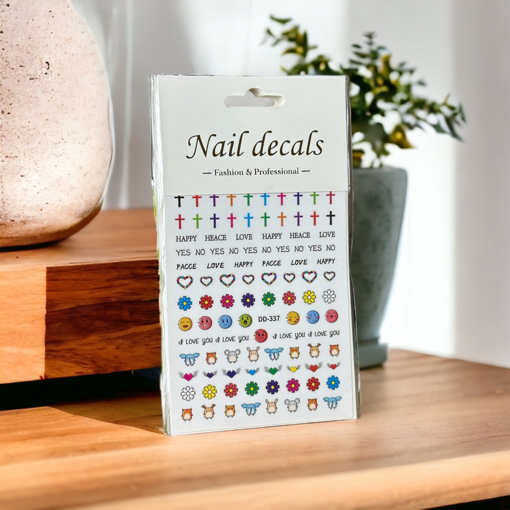 Miếng dán móng tay 3D nail sticker chủ đề họa tiết