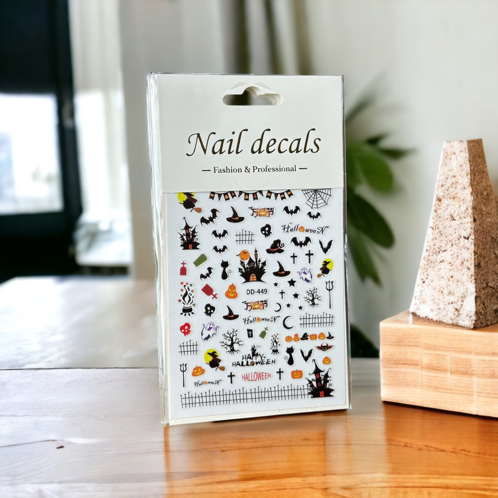 Miếng dán móng tay 3D nail sticker chủ đề họa tiết