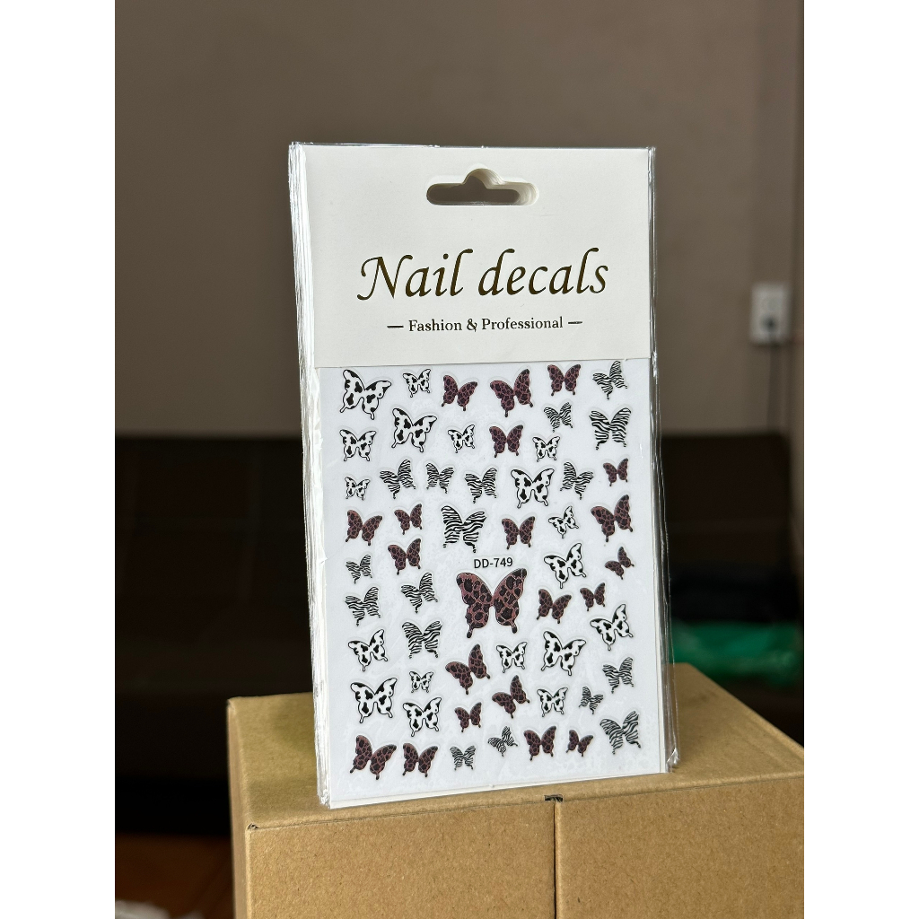 Miếng dán móng tay 3D nail sticker chủ đề họa tiết