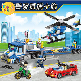 Bộ đồ chơi xếp hình lego lắp ghép mô hình cảnh sát truy bắt tốc độ cao