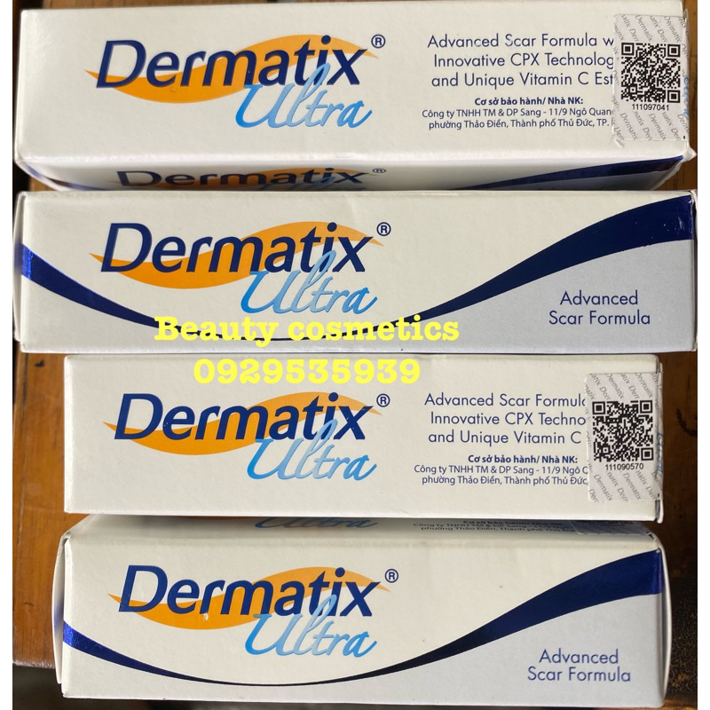 Kem bôi dạng Gel mờ sẹo Dermatix ultra cải thiện sẹo , Giảm Thâm và giảm ngứa 2g & 5g Kids &7g &15g [Chính Hãng ]