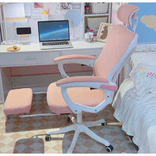  Ghế công thái học S08 màu hồng - ghế chơi game livestream làm việc học tập tiệu quả 