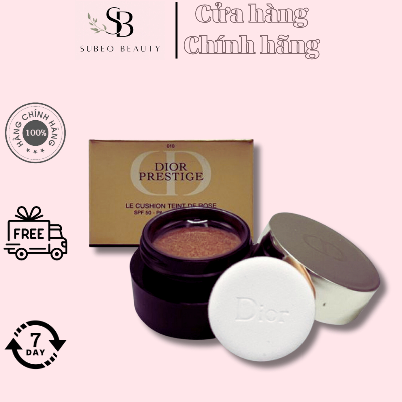 Phấn Nước/ Cushion Dior 010 Prestige Mini size 4g Mỏng Nhẹ, Lâu Trôi, Mỏng Nhẹ, Chỉ Số SPF 50/ PA +++ / Subeo Beauty