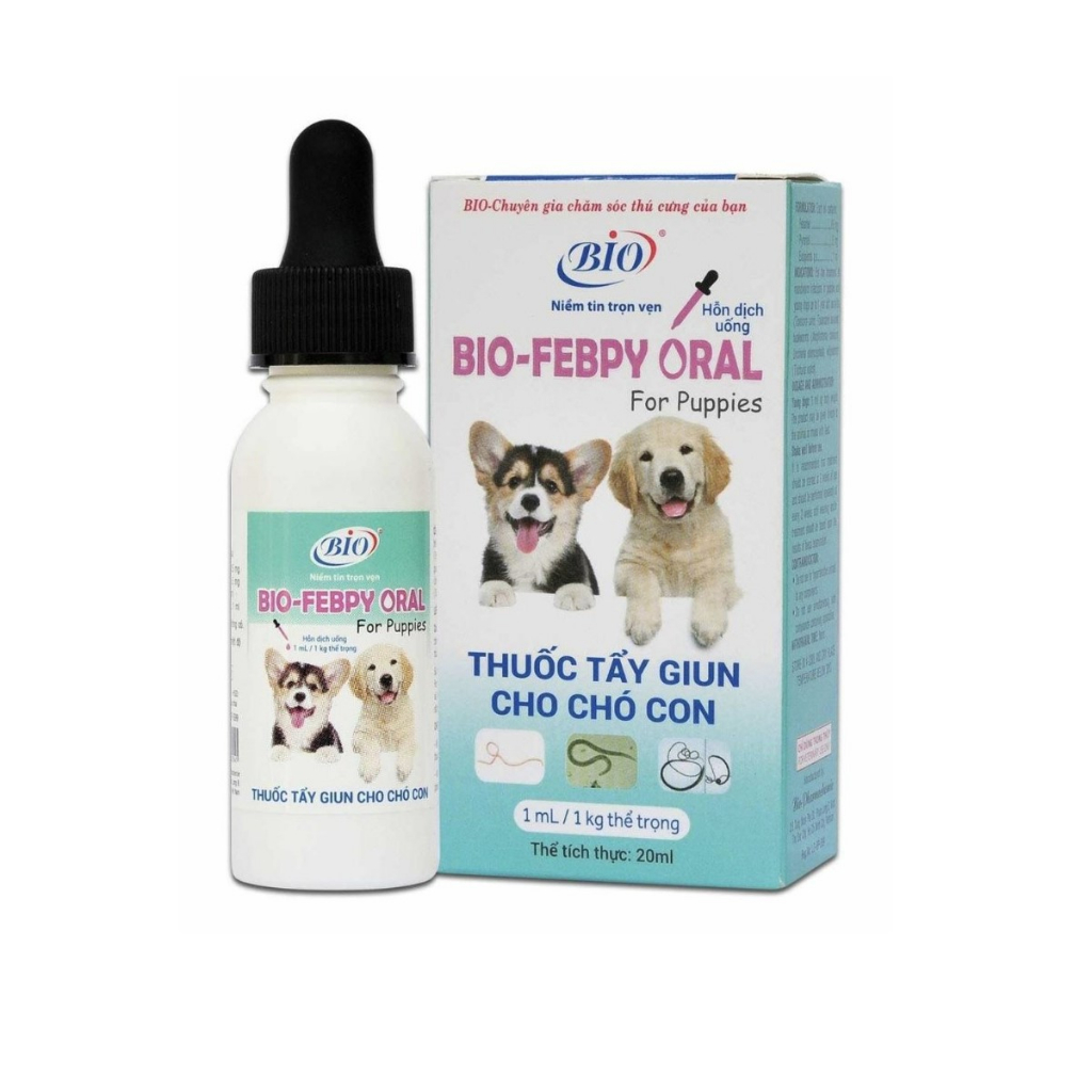 Siro Tẩy Giun Cho Chó Con Vị Dâu Bio Febpy Oral