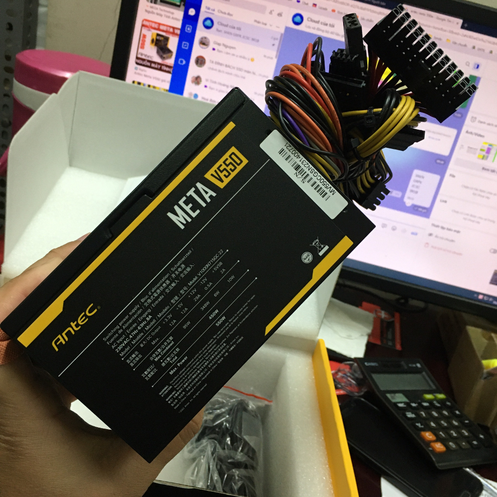 Nguồn máy tính Antec 550W Meta V550 - Khải Thiên phân phối