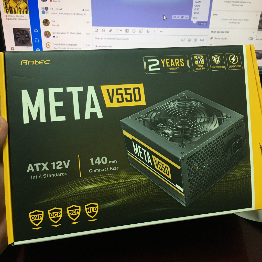Nguồn máy tính Antec 550W Meta V550 - Khải Thiên phân phối