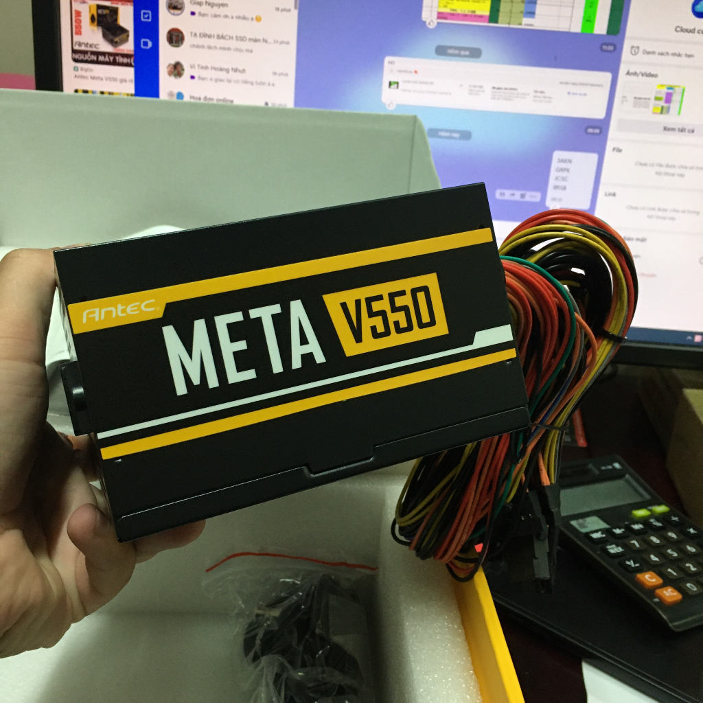 Nguồn máy tính Antec 550W Meta V550 - Khải Thiên phân phối