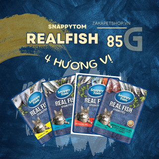 Pate Mèo Snappy Tom 85g Realfish Nhiều Vị