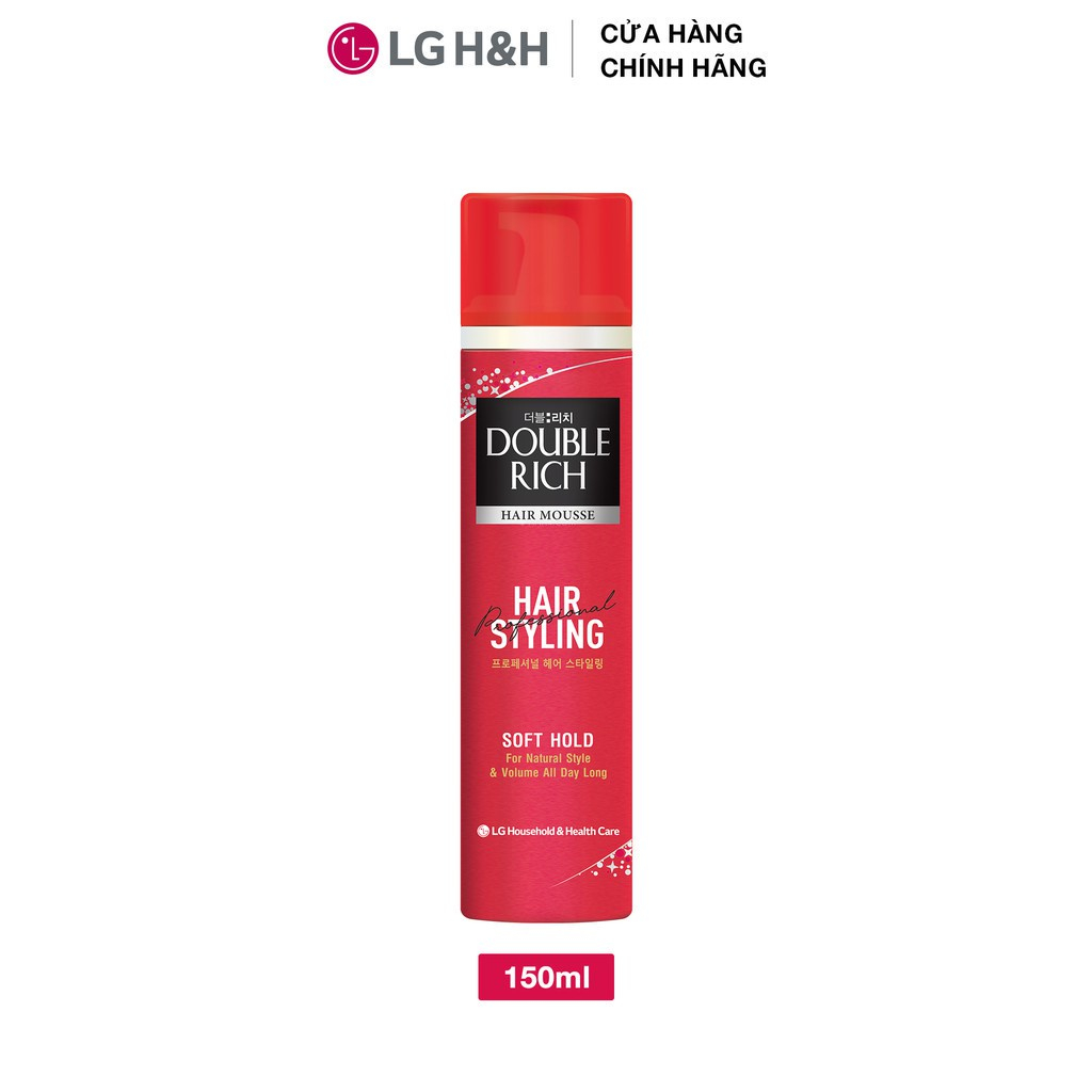 Mousse Tạo Kiểu Tóc, Bảo Vệ Tóc Double Rich HAIR MOUSSE 150ml