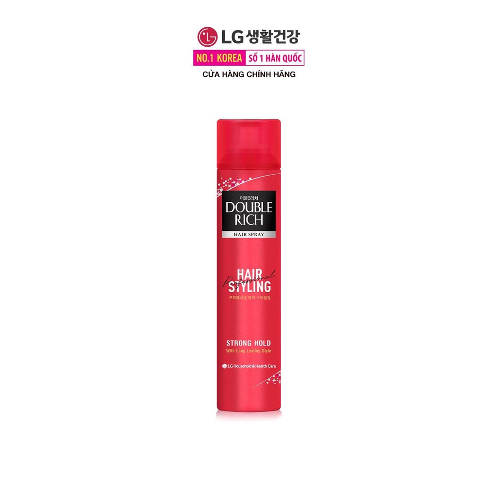 Keo Dạng Xịt Giúp Tạo Kiểu, Giữ Nếp Tóc Và Bảo Vệ Tóc Double Rich HAIR SRAY STRONG HOLD 170ml