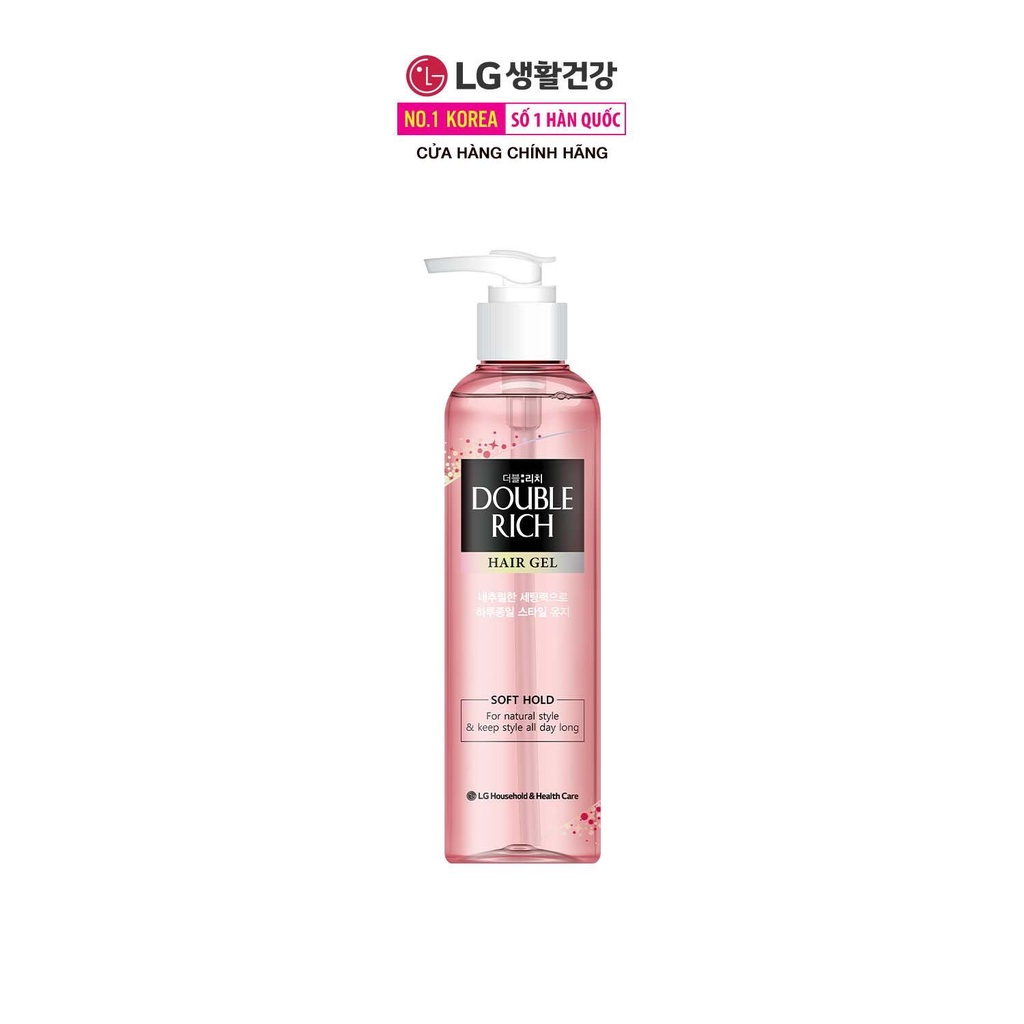 Gel Tạo Kiểu Tóc, Dưỡng Tóc Bồng Bềnh Double Rich Hair Gel 250ml