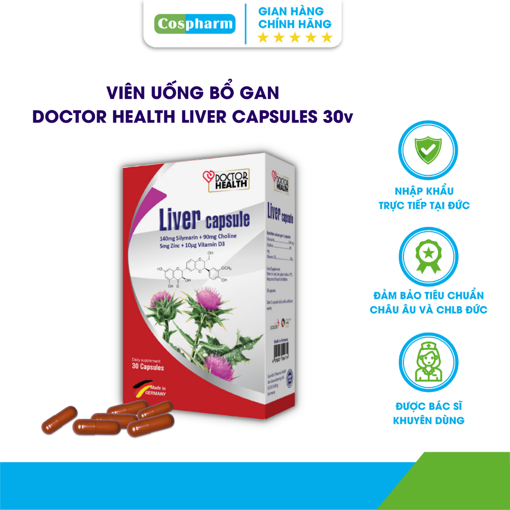 Thực phẩm bảo vệ sức khỏe Viên bổ gan Liver Capsule
