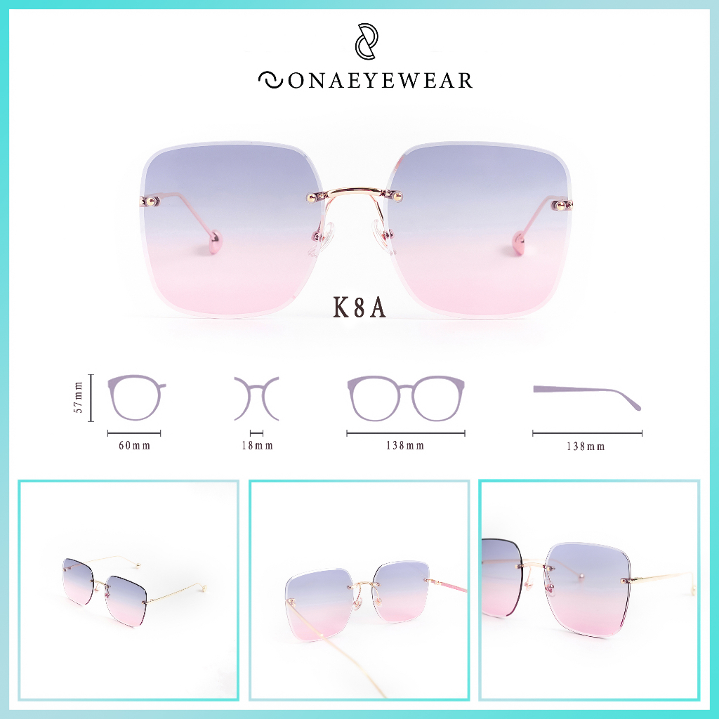 Kính râm - SONA EYEWEAR - Bản Cao Cấp  Nữ, Tròng Polycarbonate Gọng Kim Loại, Chống tia UV400