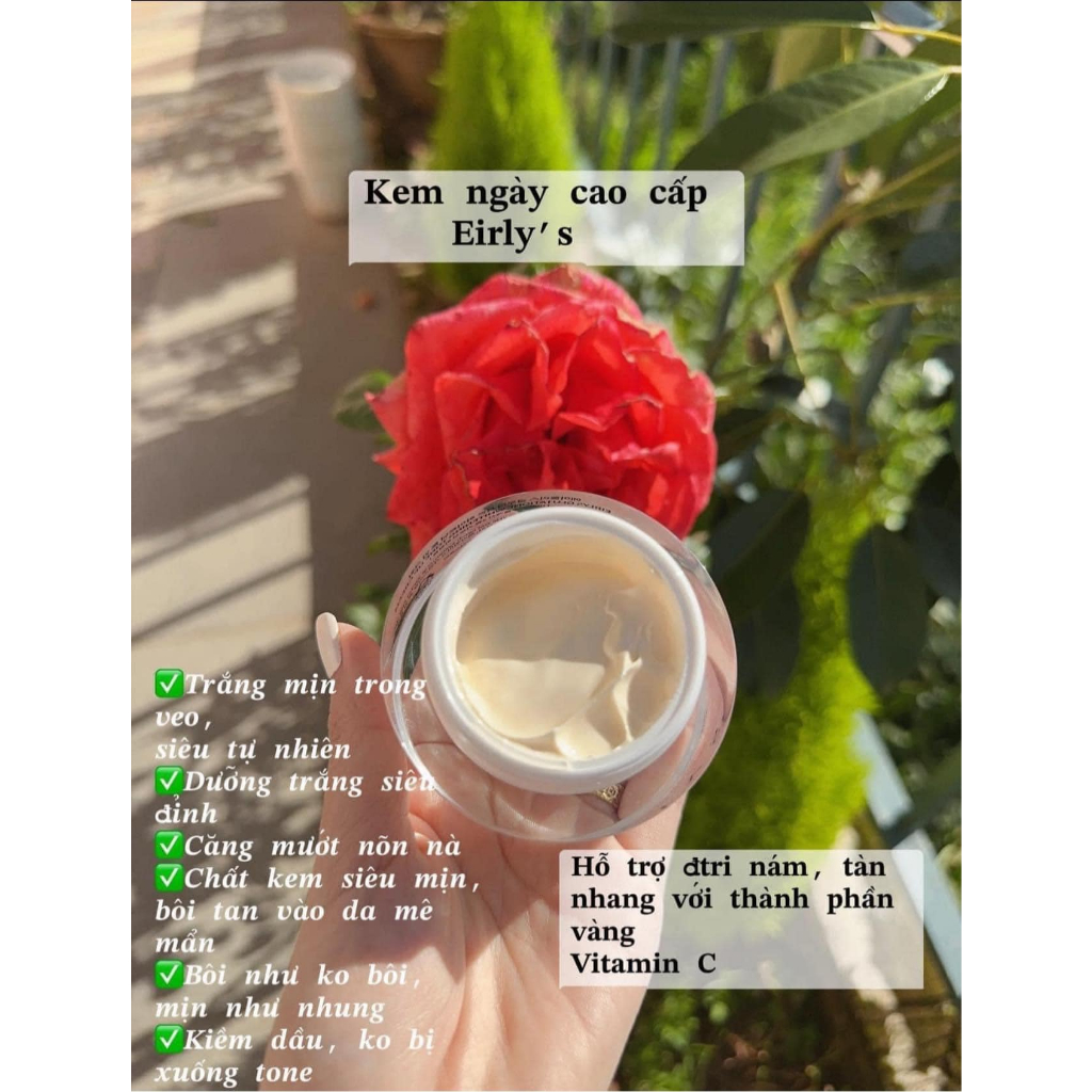 Kem tone up dưỡng trắng da Eirlys'