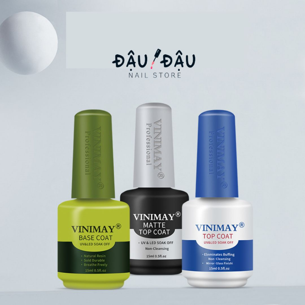Base top cứng móng, phá gel Vinimay loại tốt - Bộ sản phẩm Vinimay
