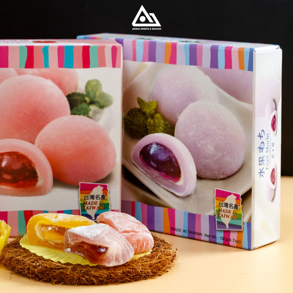Bánh mochi Đài Loan Royal Family vị dâu tây 132g, bánh ăn vặt Đài Loan mềm dẻo dinh dưỡng An Gia Sweets & Snacks