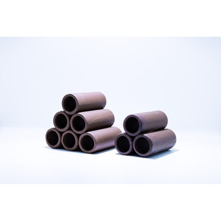 Đồ chơi ống gốm 3-6 lỗ nâu cho cá tép