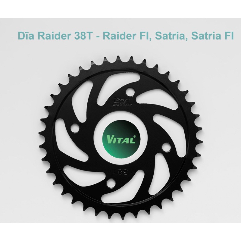 Dĩa sau raider fi,satria fi,raider x cơ 32T 34T 35T 36T 37T 38T 39T 40T 41T 42T 43T 44T 45T VITAL Made In Thailand