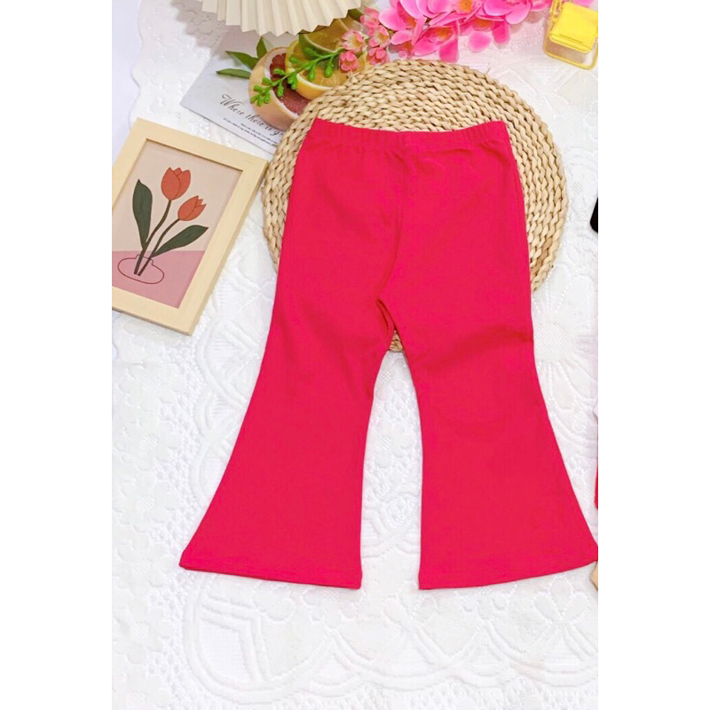 Quần legging ống loe bé gái 10 -30kg, quần thun body ống loe siêu đẹp hàng cao cấp bán shop