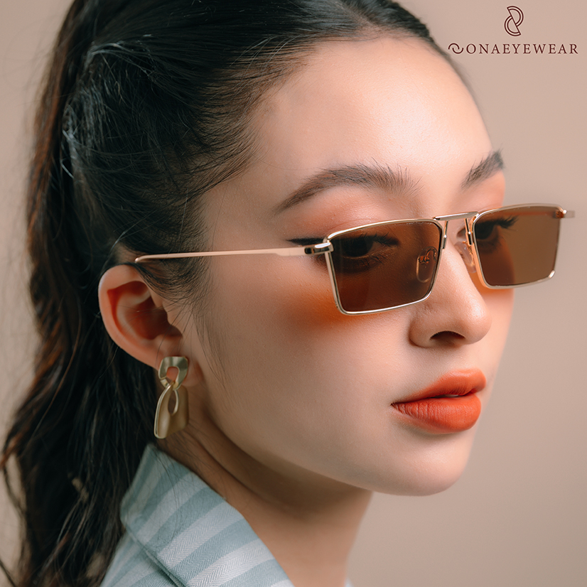 Kính râm - SONA EYEWEAR - Bản Cao Cấp  Nữ, Tròng Polycarbonate Gọng Kim Loại, Chống tia UV400