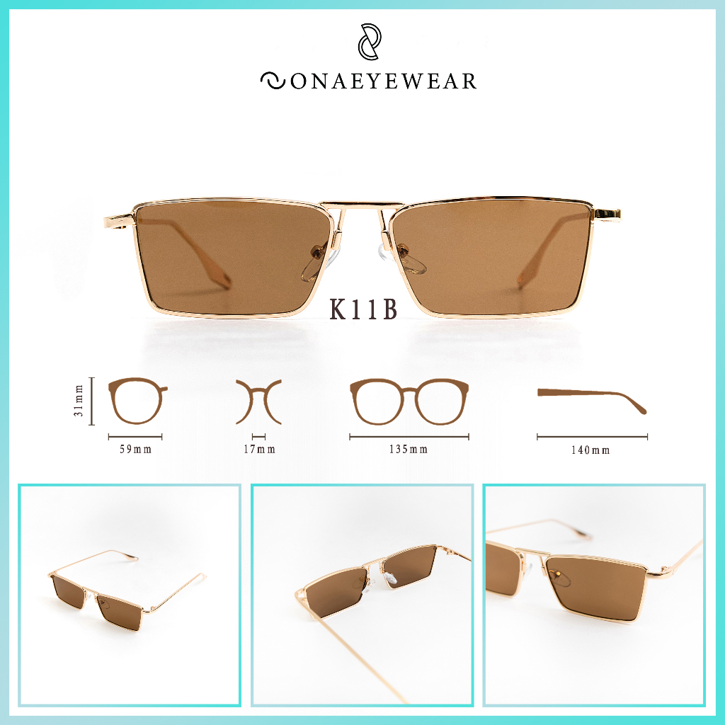 Kính râm - SONA EYEWEAR - Bản Cao Cấp  Nữ, Tròng Polycarbonate Gọng Kim Loại, Chống tia UV400