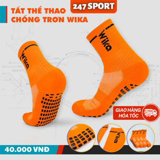 Tất đá bóng chống trơn wika dệt kim thoáng khí dành cho trẻ em người lớn đá banh sân cỏ nhân tạo