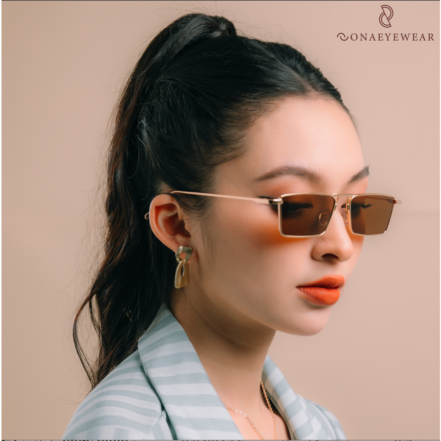Kính râm - SONA EYEWEAR - Bản Cao Cấp  Nữ, Tròng Polycarbonate Gọng Kim Loại, Chống tia UV400