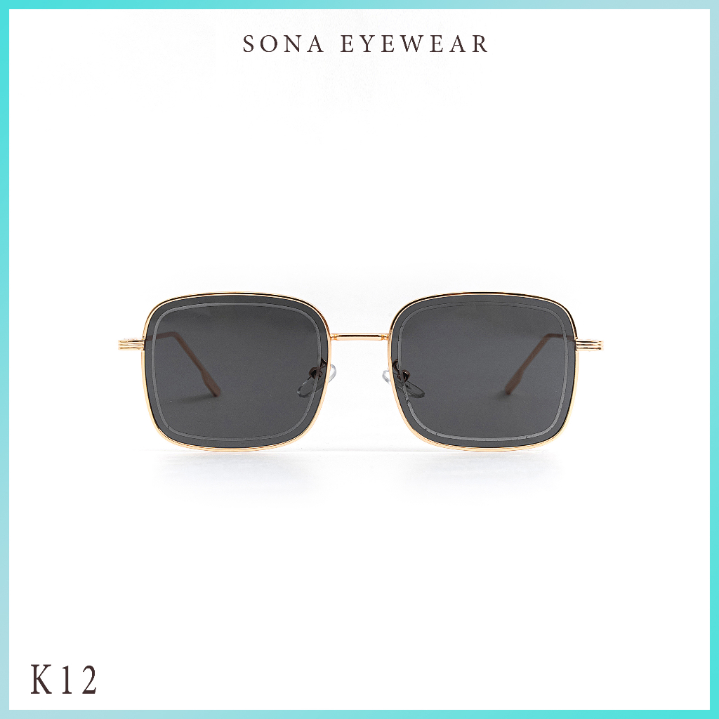 Kính râm - SONA EYEWEAR - Bản Cao Cấp  Nữ, Tròng Polycarbonate Gọng Kim Loại, Chống tia UV400