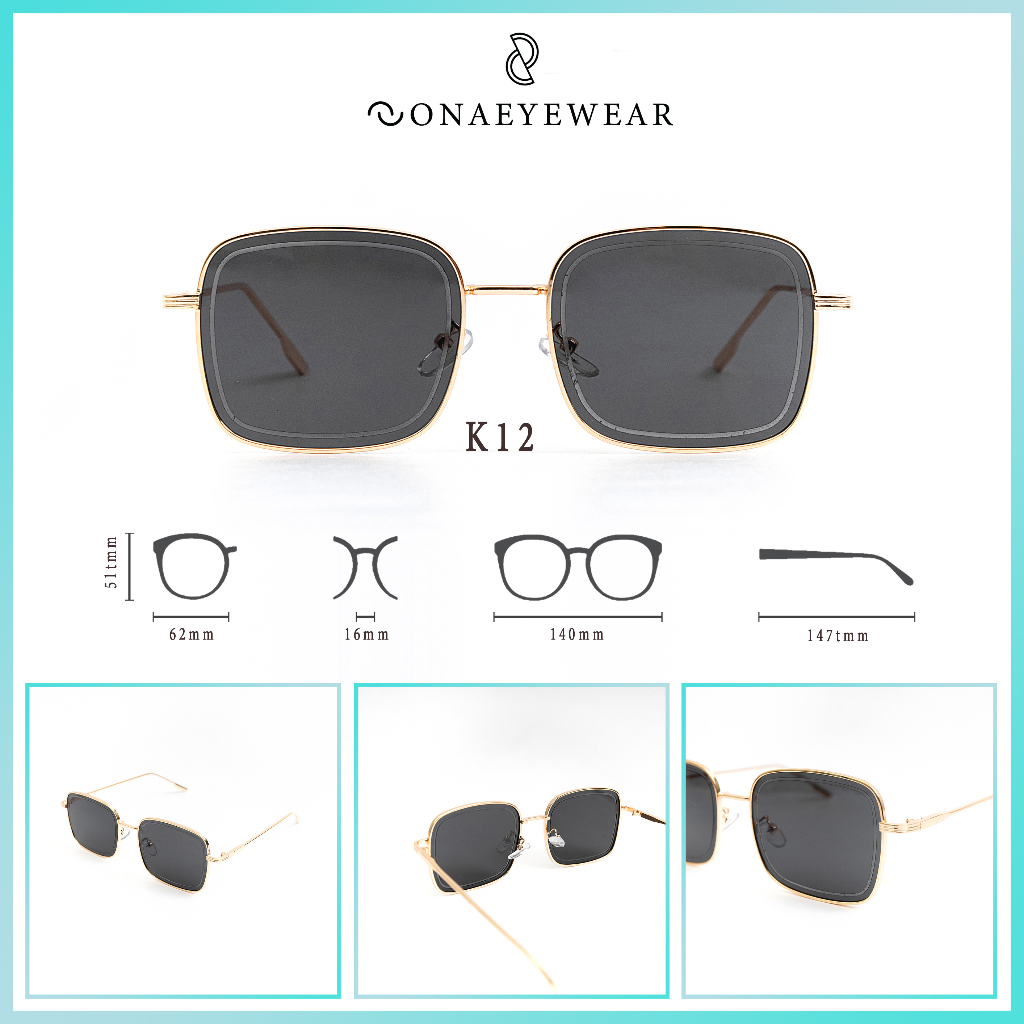 Kính râm - SONA EYEWEAR - Bản Cao Cấp  Nữ, Tròng Polycarbonate Gọng Kim Loại, Chống tia UV400