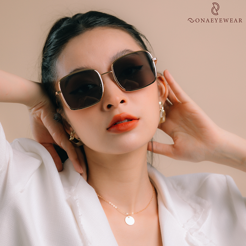 Kính râm - SONA EYEWEAR - Bản Cao Cấp  Nữ, Tròng Polycarbonate Gọng Kim Loại, Chống tia UV400