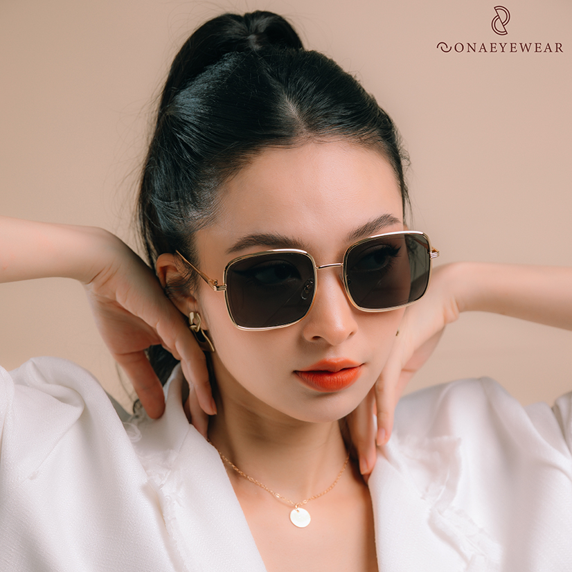 Kính râm - SONA EYEWEAR - Bản Cao Cấp  Nữ, Tròng Polycarbonate Gọng Kim Loại, Chống tia UV400