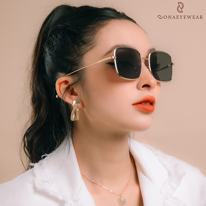 Kính râm - SONA EYEWEAR - Bản Cao Cấp  Nữ, Tròng Polycarbonate Gọng Kim Loại, Chống tia UV400