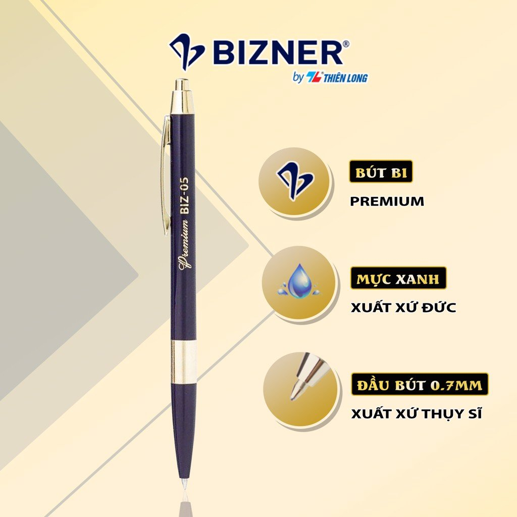 ( 1 Cây ) Bút Bi Bizner Cao Cấp Biz05 Ngòi 0.7mm Thiên Long Camshop
