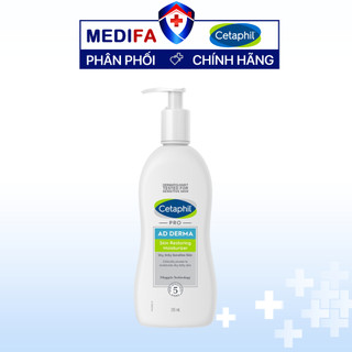 Sữa dưỡng ẩm cho viêm da cơ địa Cetaphil Pro AD Derma Moisturizer 295mL dịu lành