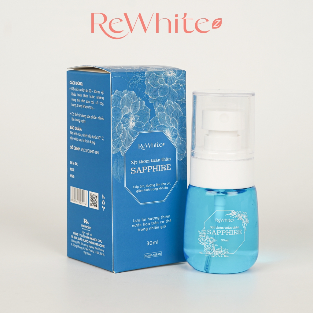 Xịt Thơm Toàn Thân Body Mist ReWhitez Hương Nước Hoa Cao Cấp 30ml, Giúp Cấp Ẩm Làn Da Mềm Mịn